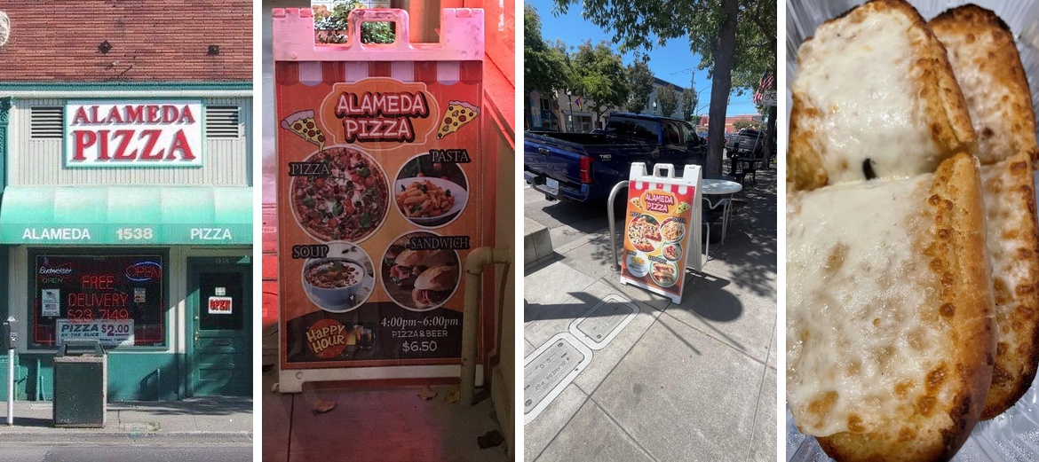 Alameda Pizza Menu
